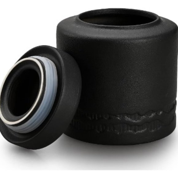 Amoysanli Other - Large Vintage Ceramic Jar - Kitchen Food Canister w/ Airtight Lid (Black)